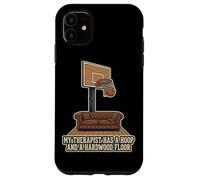 Custodia per iPhone 11 Il mio terapeuta ha un cerchio e un pavimento in legno duro basket
