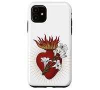 Custodia per iPhone 11 Il più casto cuore di San Giuseppe cattolico