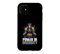 Custodia per iPhone 11 Il potere nella diversità LGBTQ Rainbow Pride Queen