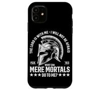 Custodia per iPhone 11 Il Signore è con me Non avrò paura Salmo 118:6 Cristo