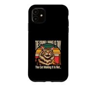 Custodia per iPhone 11 Il suono che faccio è minuscolo Il gatto che lo fa non è divertente Gatto
