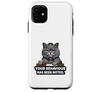 Custodia per iPhone 11 Il tuo comportamento è stato notato - Sarcastico gatto britannico