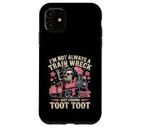 Custodia per iPhone 11 I'm Not Always A Train Wreck Just Kidding Funny Vintage