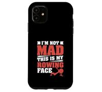 Custodia per iPhone 11 I'm Not Mad This Is My Rowing Face - Ergometro Rower divertente