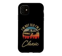 Custodia per iPhone 11 I'm Not Old I'm A Classic Old Car Retro Sunset Sun Vintage