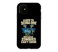 Custodia per iPhone 11 Imparare A Immersione Zombie Umorismo Avventura Subacquea