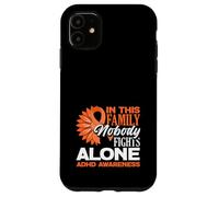 Custodia per iPhone 11 In questa famiglia nessuno combatte da solo Girasole per la consapevolezza dell'ADHD