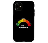 Custodia per iPhone 11 Indicatore di cortisolo basso Divertente Biologia Psicologia e benessere