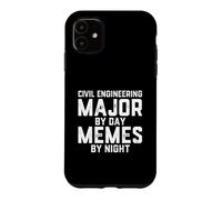 Custodia per iPhone 11 Ingegnere strutturale della notte dei meme del giorno principale di ingegneria civile