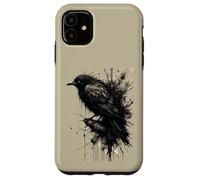 Custodia per iPhone 11 Inkstorm Crow Silenzio davanti alla caw
