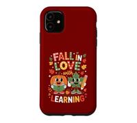 Custodia per iPhone 11 Innamorarsi di imparare autunno zucca insegnante bambini uomini