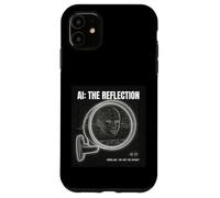 Custodia per iPhone 11 Intelligenza Artificiale Mirror Dati Self Cyberpunk AI grande