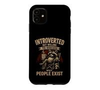 Custodia per iPhone 11 Introverso ma disposto a discutere perché le persone esistono divertenti