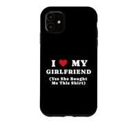 Custodia per iPhone 11 Io Cuore Il mio Ragazza gf Sì Lei Comprato Mi Questo