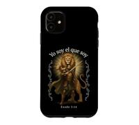 Custodia per iPhone 11 Io Sono Chi Sono Esodo 3:14 Leone Guerriero Cristiano Spagnolo