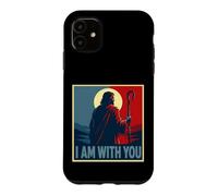 Custodia per iPhone 11 Io Sono Con Te Gesù Pastore Cristiano Fede