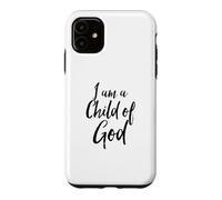 Custodia per iPhone 11 Io sono un figlio di Dio Gesù Cristiano Salvezza Citazione