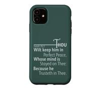 Custodia per iPhone 11 Isaia 26:3 Tu vuoi tenerlo in perfetta pace, re Giacomo
