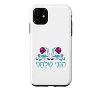 Custodia per iPhone 11 Isaia 6:8 Hineni Shelacheni Ebraico Qui Sono Mandami Fiore