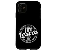 Custodia per iPhone 11 Isola di Lesbo in Grecia retrò souvenir di vacanza vintage