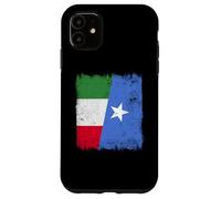 Custodia per iPhone 11 Italia Somalia Mezza Bandiera Italiana Somalo Orgoglio