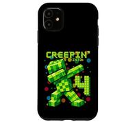 Custodia per iPhone 11 It's My 4th Birthday Boy Gamer Creepin' Into 4 Gamer Pixel