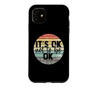Custodia per iPhone 11 It's ok not to be ok Vintage Mental Health Awareness