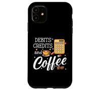Custodia per iPhone 11 It's Tax Season Debits Credits & Coffee Cup Funny Accountant