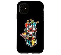 Custodia per iPhone 11 Jack in the Box Clown Jester Spooky Creepy