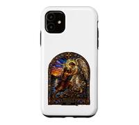 Custodia per iPhone 11 Jacob Wrestling The Angel At Dawn Cattedrale Mosaico Opera d'arte