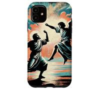Custodia per iPhone 11 Jacob Wrestling The Angel Empowering Inspiring Bibbia Scena