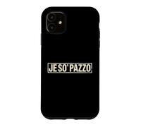 Custodia per iPhone 11 Je So’ Pazzo Scritta Napoletana Vintage