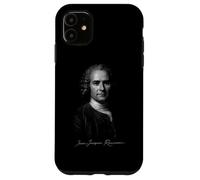 Custodia per iPhone 11 Jean-Jacques Rousseau Classical Philosopher Ritratto