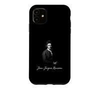 Custodia per iPhone 11 Jean-Jacques Rousseau Ritratto di filosofia illuminista