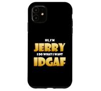 Custodia per iPhone 11 Jerry Costume IDGAF Funny Meme Halloween Costume For Jerrys