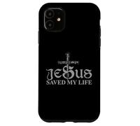 Custodia per iPhone 11 Jesus Christ Saved My Life Gift For Women Men
