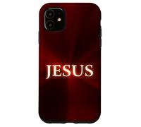 Custodia per iPhone 11 JESUS: Christian Faith Glowing Name of Christ Resurrection