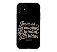 Custodia per iPhone 11 Jesus Es El Camino La Verdad Y La Vida Cristiano Spagnolo
