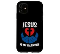 Custodia per iPhone 11 Jesus is My Valentine Funny Valentines Loves Christ Love Day