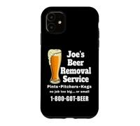 Custodia per iPhone 11 Joe's Beer Removal Service Joey Joseph divertente bere birra