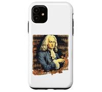 Custodia per iPhone 11 Johann Sebastian Bach Maestro di musica classica