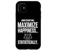Custodia per iPhone 11 John Stuart Mills massimizza la felicità... Statisticamente
