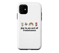 Custodia per iPhone 11 Joy is an Act of Resistance Rainbow Pride Month Human Rights