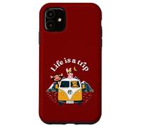 Custodia per iPhone 11 Julius The Monkey Bunny Girl Worry Bear La vita è un viaggio