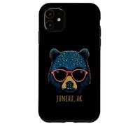 Custodia per iPhone 11 Juneau Alaska USA Bear indossa occhiali da sole design