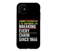 Custodia per iPhone 11 Juneteenth Is My Independence Day 1865 Mamma Papà Bambino Ragazza