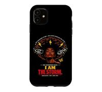 Custodia per iPhone 11 Juneteenth She Whispered I Am The Storm Womens Black History