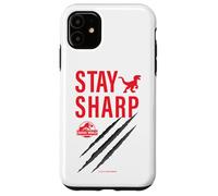 Custodia per iPhone 11 Jurassic World Stay Sharp Velociraptor Slash Front And Back