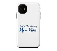 Custodia per iPhone 11 Just A Girl Who Loves New York