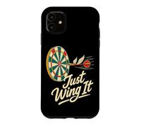 Custodia per iPhone 11 Just Wing It Darts League - Scherzo sulle freccette volanti